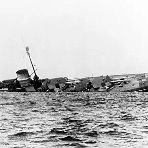 Scapa Flow, Battle cruiser Derfflinger sinking