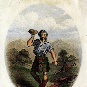 Scottish Types - Putting the Stone, Clan Cameron