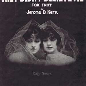 Sheet music for They Don t Believe Me featuring the Dolly Si