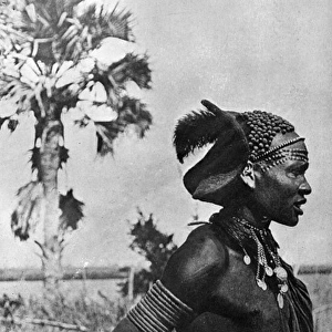 Shilluk warrior, South Sudan