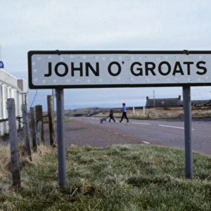 Signpost at John O Groats, Caithness, Scotland