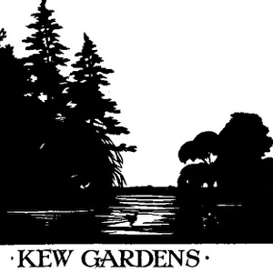 Silhouette scene of Kew Gardens