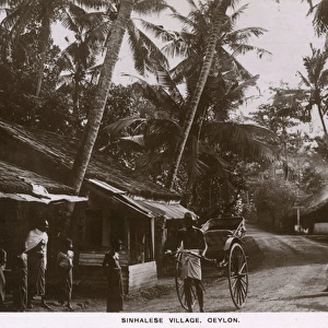 Sinhalese village, Ceylon (Sri Lanka)