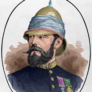 Sir Pierre Louis Napoleon Cavagnari (1841-1879). Engraving