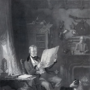 Sir Walter Scott, Bart. in his study at Abbotsford