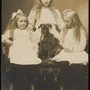 Sisters and Pet Dog