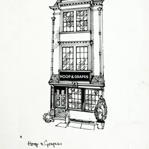Sketch of Hoop & Grapes PH, Aldgate, London