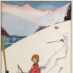Skier Tumbles
