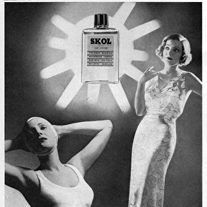 Skol Sun Lotion advertisement, 1936