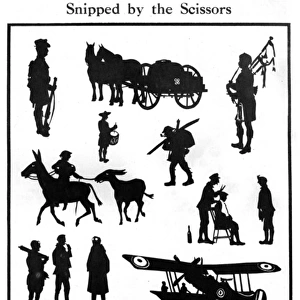 Snipped by the Scissors, WW1 silhouettes by H. L. Oakley