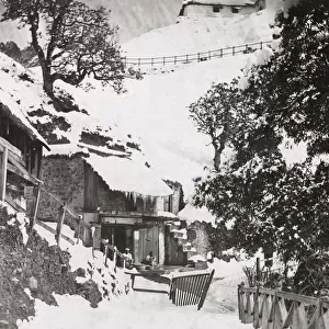 Snow scene, Mussoorie, northern India, c. 1860 s