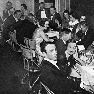 Social celebrities at a dinner in Cairo, 1932