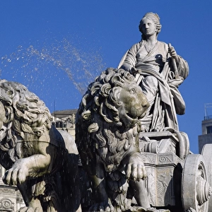 Spain. Madrid. Fountain of Cibeles