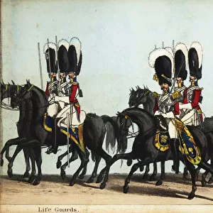Squadron of Life Guards cavalry in Queen Victoria s