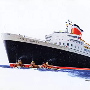 SS United States - United States Line - Transatlantic liner