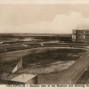 Stadium and Heliopolis Palace Hotel near Cairo