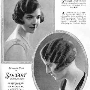 Stewart Hair Advert, 1927