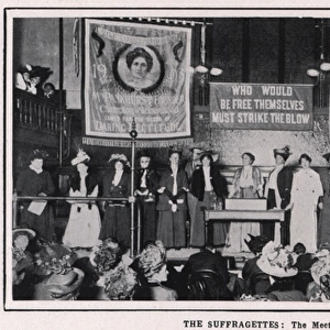 Suffragettes W. S. P. U Caxton Hall 1908