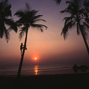 Sunset on the sea, Agonda Beach, Goa, India