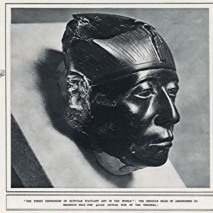 The superbly-carved Obsidian Head of Pharoah Senusret III - Egypt, Middle Kingdom