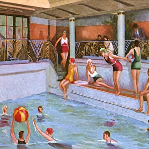Swimming Pool aboard a ship of the NYK Line