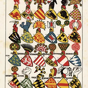 Swiss coats of arms, c. 1340