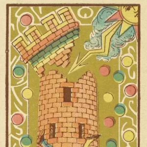Tarot Card 16 - La Maison Dieu (The Tower)