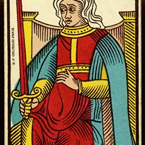 Tarot Card - Reyne d Epee (Queen of Swords)