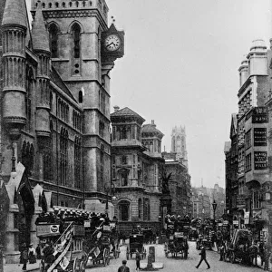 Temple Bar and Law Courts, Fleet Street, London