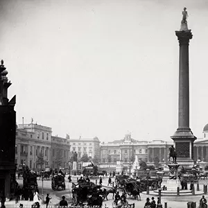 Trafalgar Square, Nelsons Column, National Gallery London