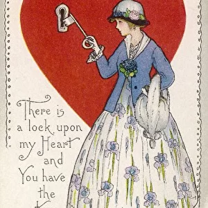 Valentine Card / Lock &key