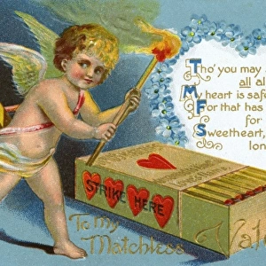 Valentines Postcard - Matchless Valentine