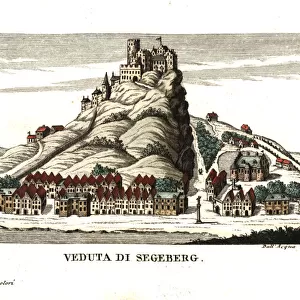 View of Bad Segeberg with the Castle of Segeberg, circa 1808