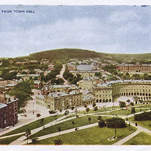 View of Buxton, Derbyshire, from the town hall