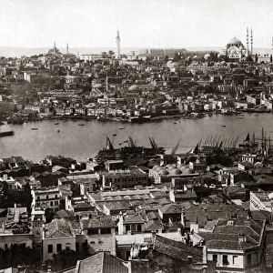 View of Constaninople, (Istanbul) Turkey, circa 1890