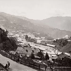 View of Darjeeling from below Ada village, India
