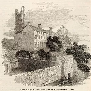 A view of Talbot Castle, Trim, Co. Meath, Ireland; the first school attended by the Duke