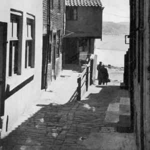 View down Tin Ghaut, Whitby, North Yorkshire