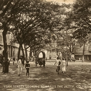 View of York Street, Colombo, Ceylon (Sri Lanka)