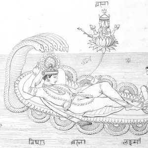 Vishnu and Lakshmi, Hindu gods