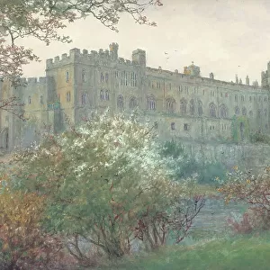Warwick Castle from the Island