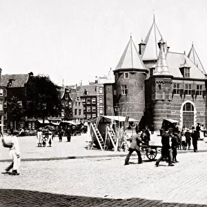 Waterlooplein market, old Jewish quarter, Amsterdam 1890s. Date: 1890s