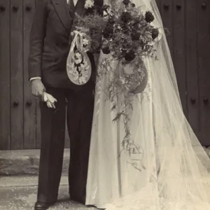 Wedding couple, 1945