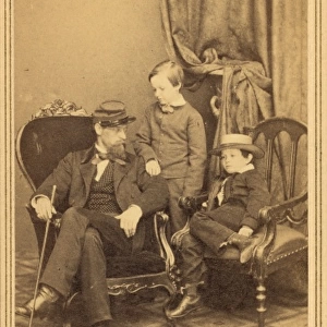 Willie and Tad Lincoln, sons of President Abraham Lincoln, w