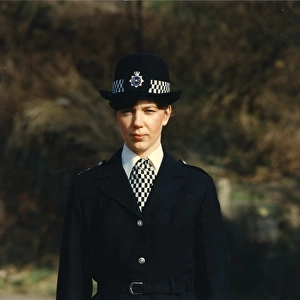 Woman police officer in uniform, London