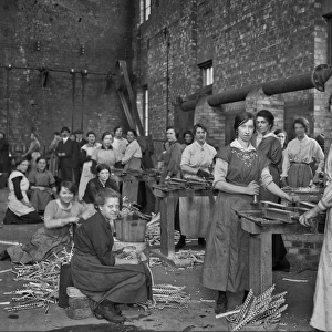 Women workers in a factory - WW1 era