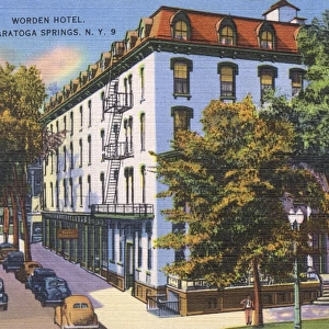 Worden Hotel, Saratoga Springs, New York State, USA