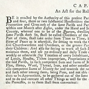 Wording of the 1601 Poor Relief Act
