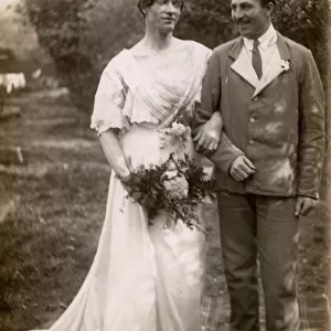 WW1 - Convalescent Soldier and his bride