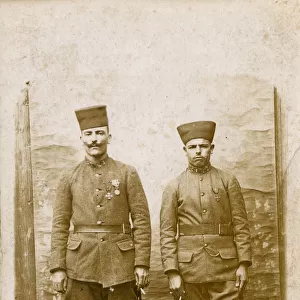 WW1 - French Zouave soldiers - awarded The Croix de Guerre